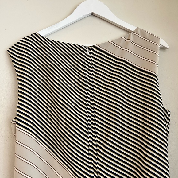 Ann Taylor Striped Dress with Attached Belt NWT - Picture 4 of 6